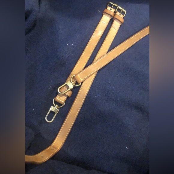 LOUIS VUITTON Vachetta Replacement Shoulder Strap with Clips and Shoulder Pad - Picture 2 of 16
